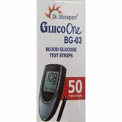 Dr. Morepen BG-03 Glucose , 50 Strips, For Personal