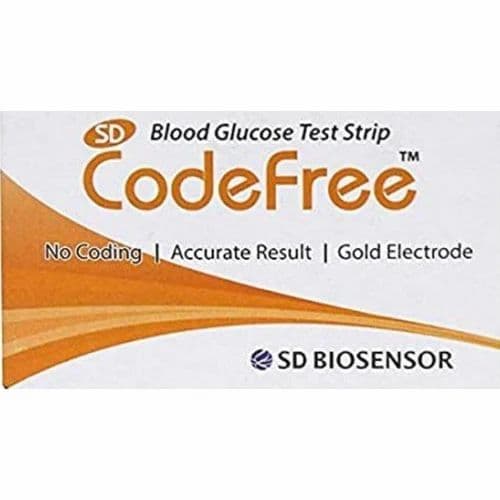 SD BIOSENSOR Codefree Glucose Test Strip, 100 strips