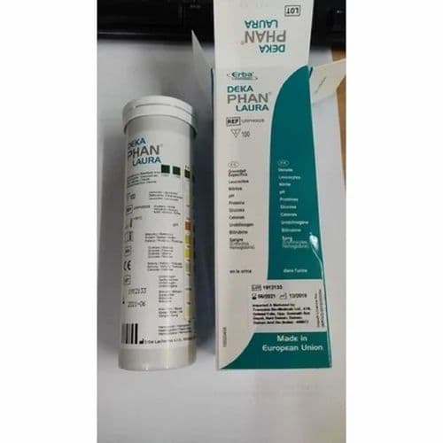 ERBA DEKA PHAN LAURA 10-Parameter Urine Reagent Strips.