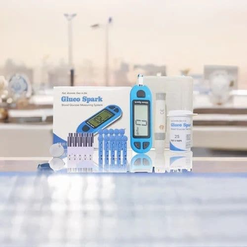Glucospark Glucose Monitoring KitSugar Test Meter with Strips Lancets